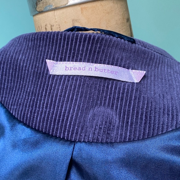 Purple corduroy women’s swing coat size small to medium Bread n Butter - Picture 5 of 7